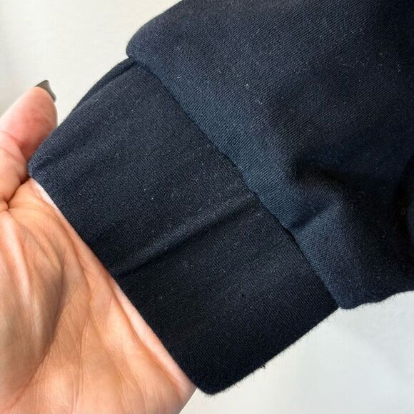 NWOT Danielle Guizio Pullover Hoodie Sweatshirt Women's Mini Black Dress M - Picture 4 of 12